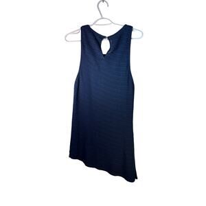 White House Black Market dressy tank top Navy M